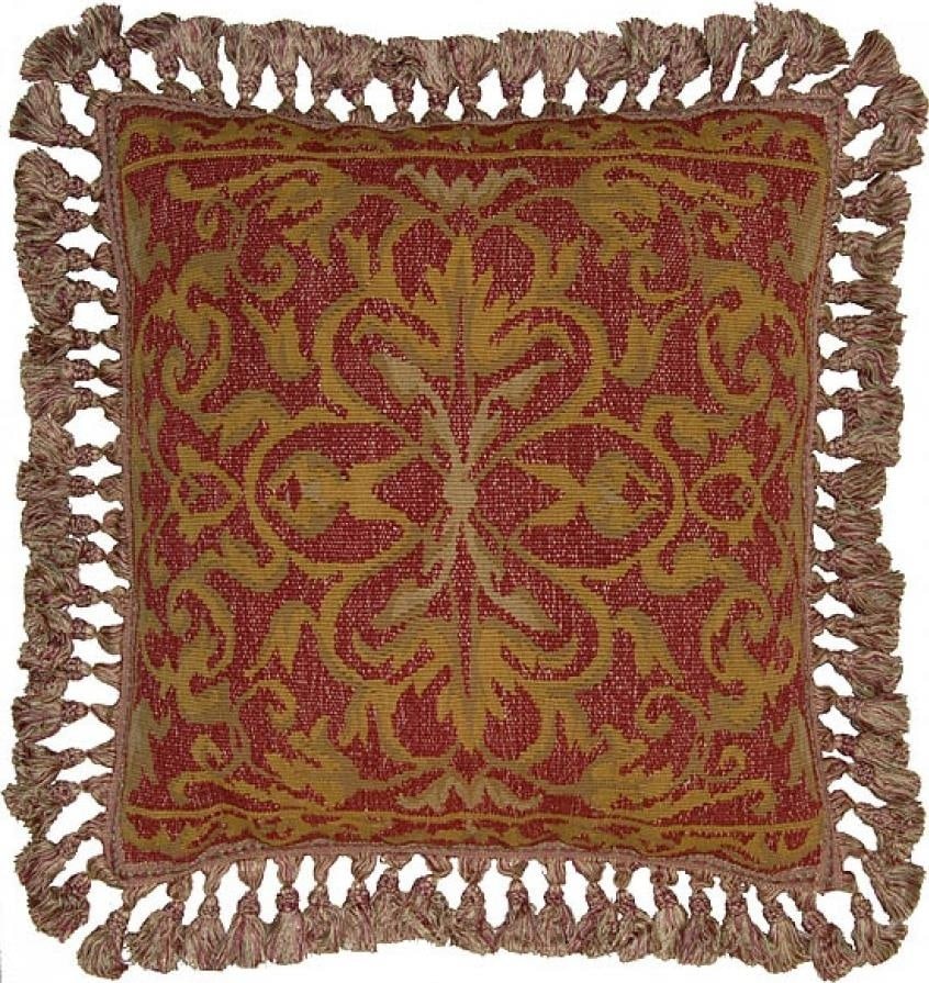 Provence Home Aubusson Style Velvet Pillow 20x20 Handmade: Provence Home Aubusson Style Velvet Pillow 20x20 Handmade Enhance your living space with this Luxe Artisan Velvet Aubusson Pillow, a perfect blend of elegance and comfort. Measuring 20 inches by 20 in