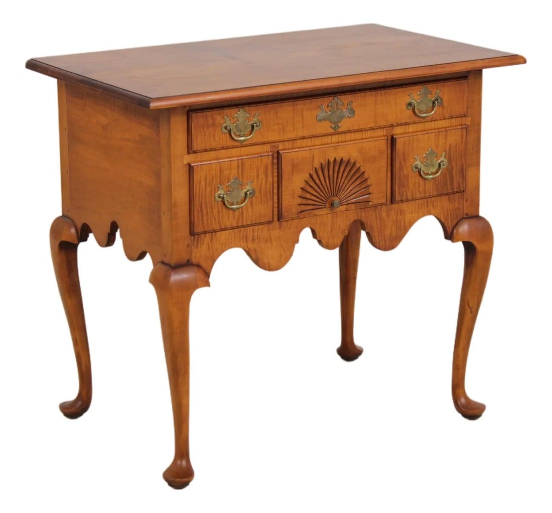 Tiger Maple Lowboy Vanity Table by Eldred Wheeler 33.5w x 20.5d x 30h (1 of 10)