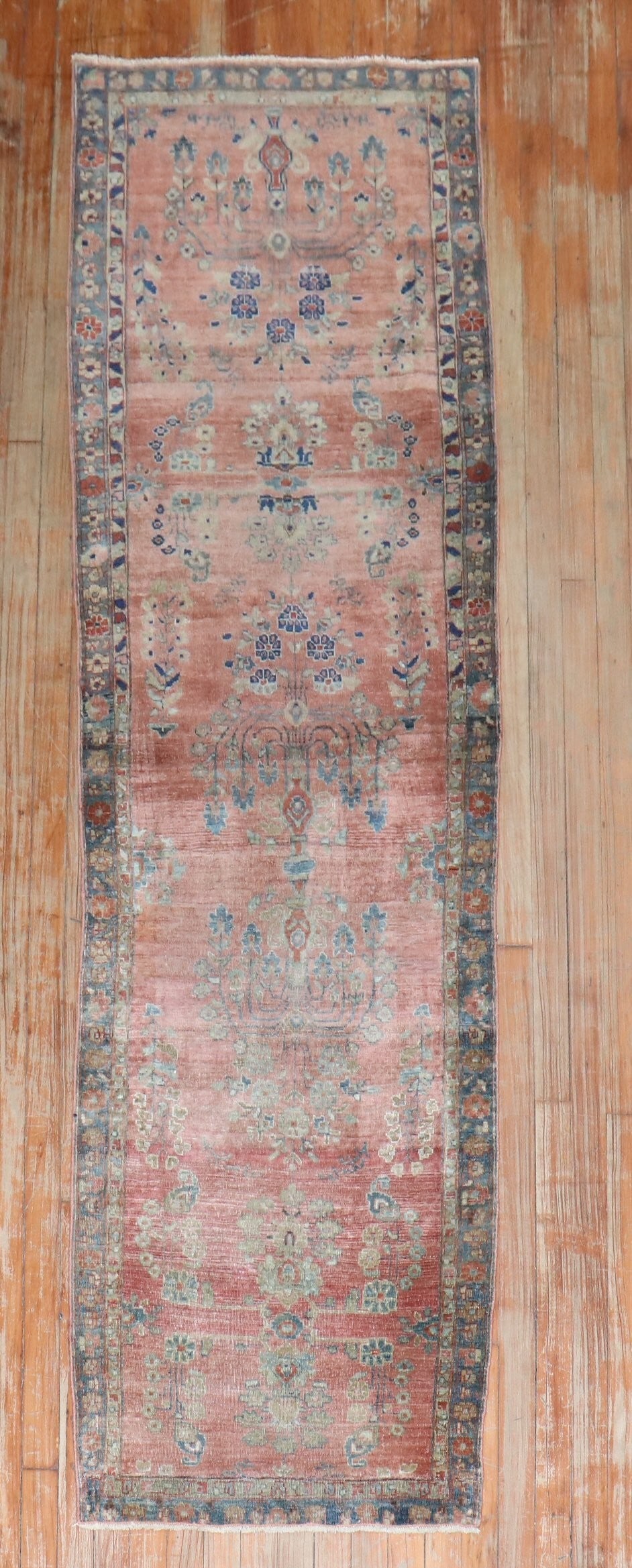 2' 2" x 8' Early 20th Century Kashan Persian Runner: 2' 2" x 8' Early 20th Century Kashan Persian Runner Early 20th century Persian Kashan runner with a narrow profile. This pre-owned rug is identified as a Kashan runner. Specifications Origin: Persian 