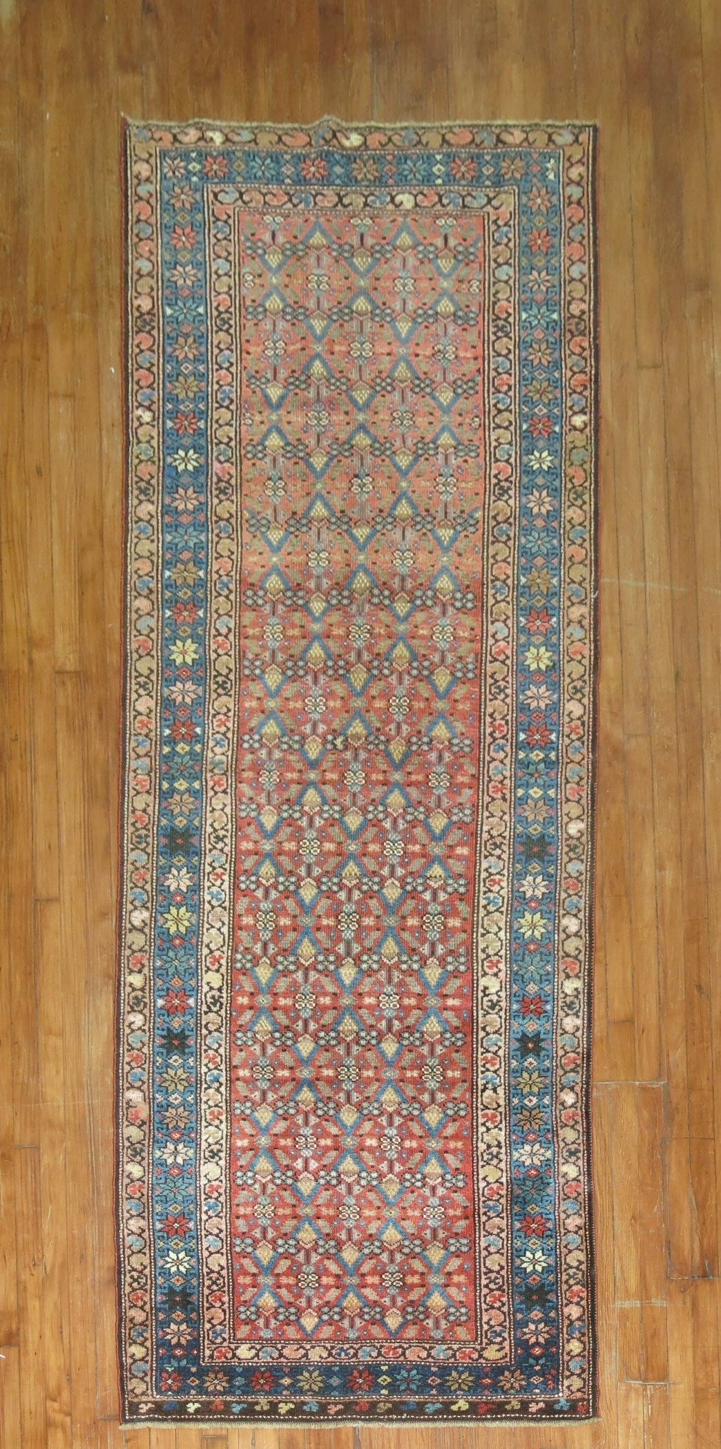 3' 6" x 9' 5" Early 20th Century Karabagh Rug Runner: 3' 6" x 9' 5" Early 20th Century Karabagh Rug Runner Early 20th-century Karabagh runner rug in a pre-owned condition. Specifications Type: Karabagh Category: Runner Period: Early 20th century Dimensio