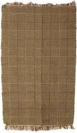 Hand-Woven Indian Jute Box Pattern Rug 4x6 Eclectic Style: Hand-Woven Indian Jute Box Pattern Rug 4x6 Eclectic Style Introducing a beautifully crafted hand-woven box pattern rug, perfect for adding a touch of eclectic style to your home decor. This rug measur
