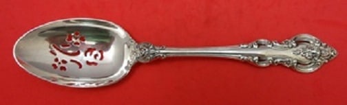 Towle El Grandee Sterling Silver Slotted Serving Spoon 8.5 Inch: Towle El Grandee Sterling Silver Slotted Serving Spoon 8.5 Inch This exquisite serving spoon features the elegant El Grandee pattern by Towle, crafted from high-quality sterling silver. The slotted de
