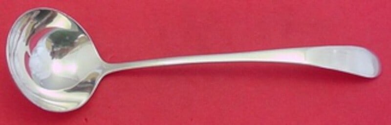 Stieff Queen Anne-Williamsburg Sterling Silver Gravy Ladle 7 1/8" (1 of 1)