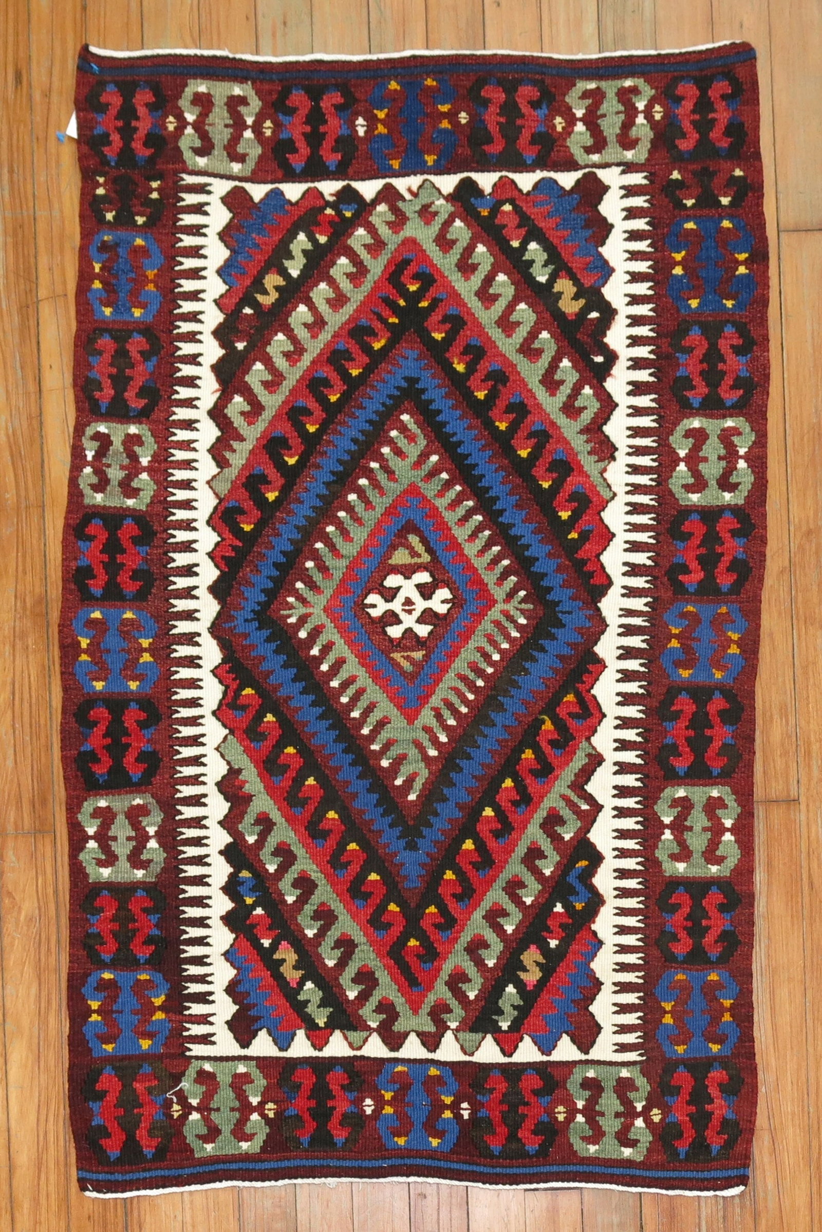 2' 4" x 3' 6" Antique Tribal Kilim Yastik (1 of 2)