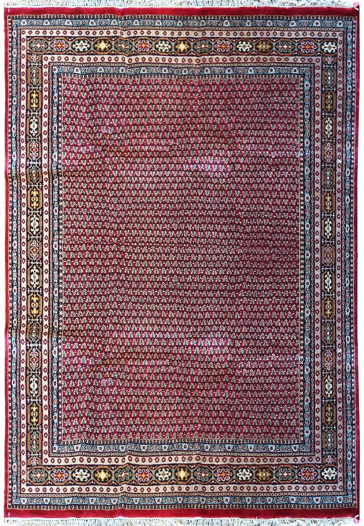 Handmade Saraband Mir Herati Rug 8.3 x 9.9 ft from India (1 of 12)