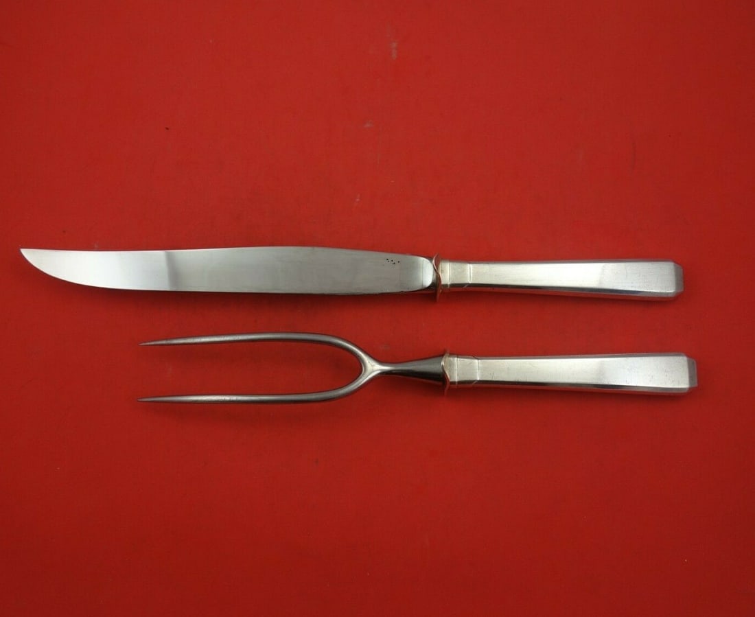 Towle Craftsman Sterling Silver 2pc Roast Carving Set Vintage 1900-1940 (1 of 3)
