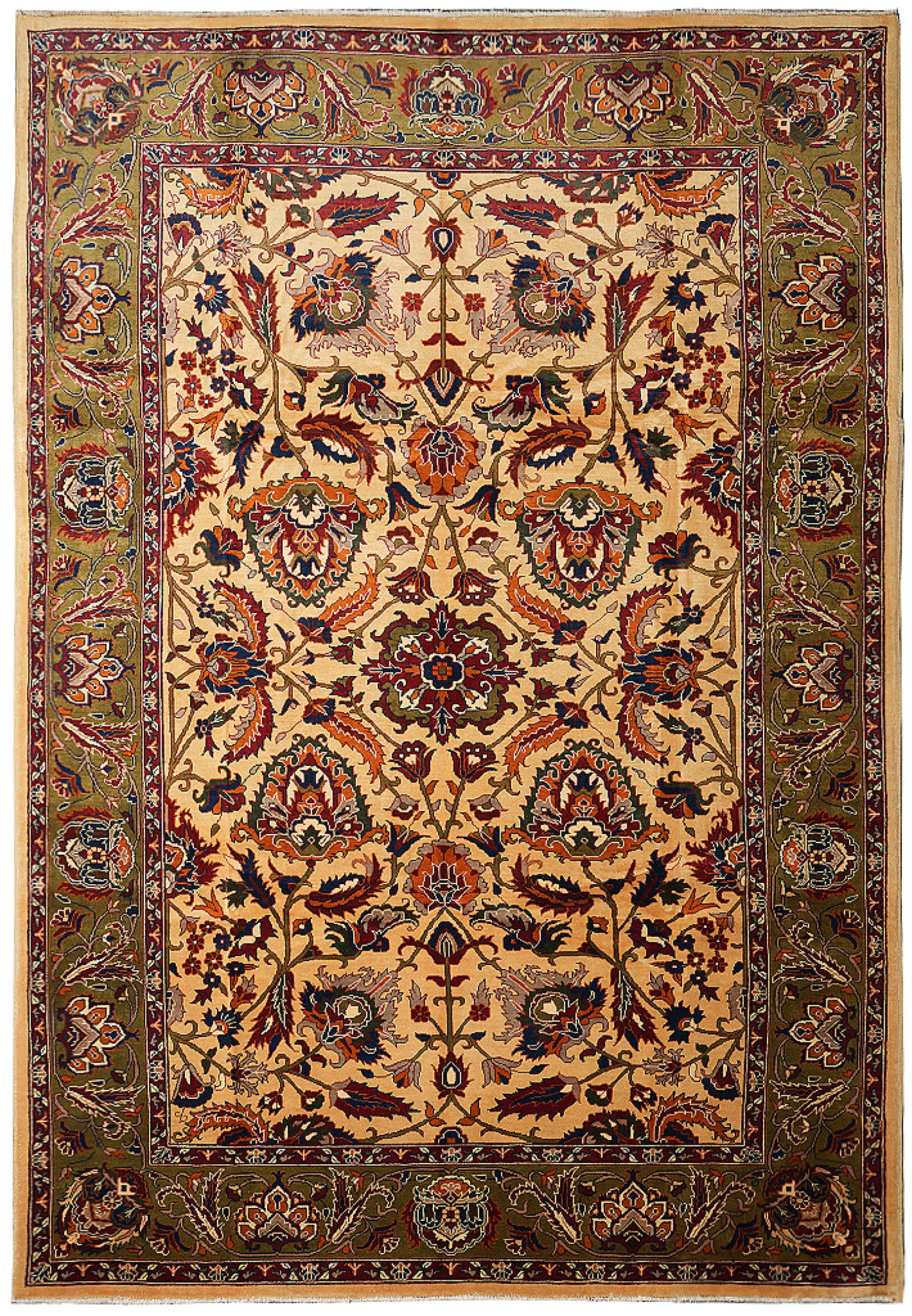 Chobi Peshawar Zigler Hand-Knotted Wool Rug 102 x 140 Inch Pakistan: Chobi Peshawar Zigler Hand-Knotted Wool Rug 102 x 140 Inch Pakistan Free continental US Shipping This hand-knotted Chobi Peshawar Zigler area rug from Pakistan features a classic Zigler Chobi pattern 