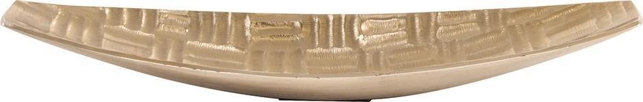 Howard Elliott Gold Textured Aluminum Oval Bowl Decor 27.5" (1 of 4)