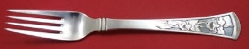 W&S Sorensen Orchide Sterling Silver Dinner Fork 7.5 Inch: W&S Sorensen Orchide Sterling Silver Dinner Fork 7.5 Inch This exquisite dinner fork features the elegant Orchide pattern by W&S Sorensen. Crafted from high-quality sterling silver, it measures 7 1/2 