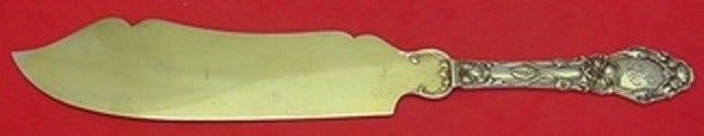 Gorham Virginiana Sterling Silver Ice Cream Slice Gold Washed 10 1/8": Gorham Virginiana Sterling Silver Ice Cream Slice Gold Washed 10 1/8" Introducing the Virginiana ice cream slice by Gorham, a stunning serving piece crafted from sterling silver. This exquisite item f