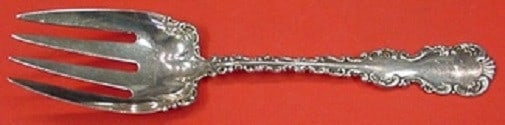 Whiting Sterling Silver Louis XV Salad Serving Fork 9 Inch: Whiting Sterling Silver Louis XV Salad Serving Fork 9 Inch This elegant Louis XV salad serving fork by Whiting is crafted from high-quality sterling silver. Measuring 9 inches, it showcases the intric