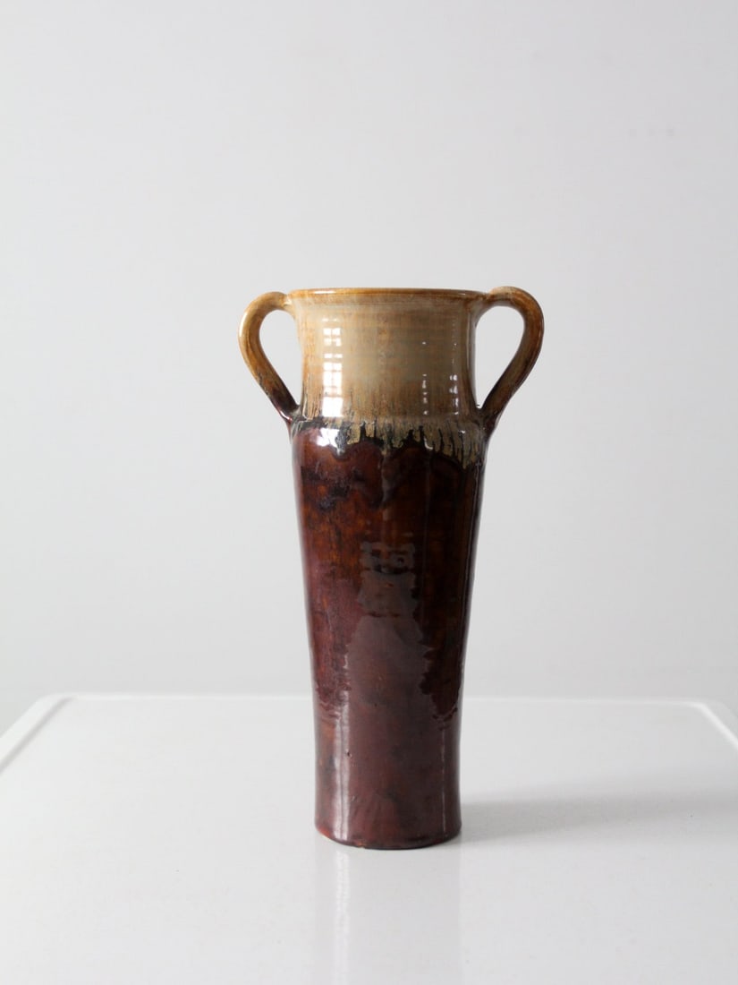Berr Studio Vintage Pottery Vase with Amphora Handles (1 of 11)