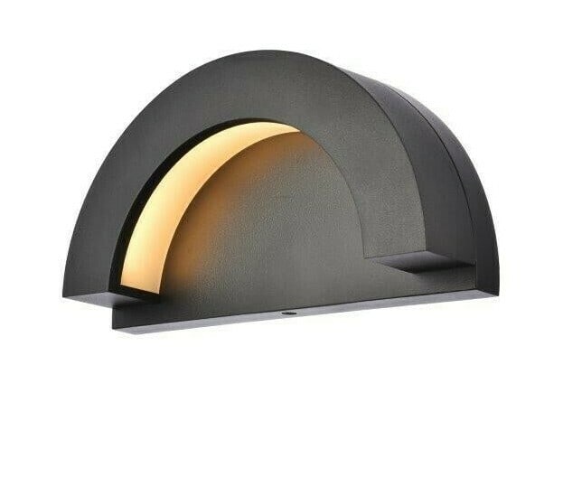 Living District Raine black LED outdoor wall sconce 9.75 in (1 of 8)