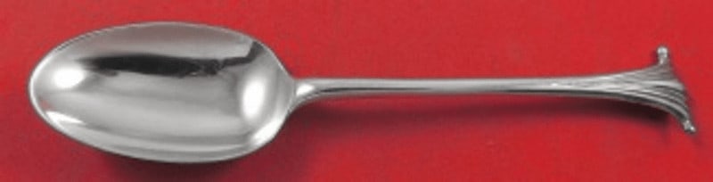James Robinson Scroll Sterling Silver Dessert Spoon 6 5/8 Inch (1 of 2)