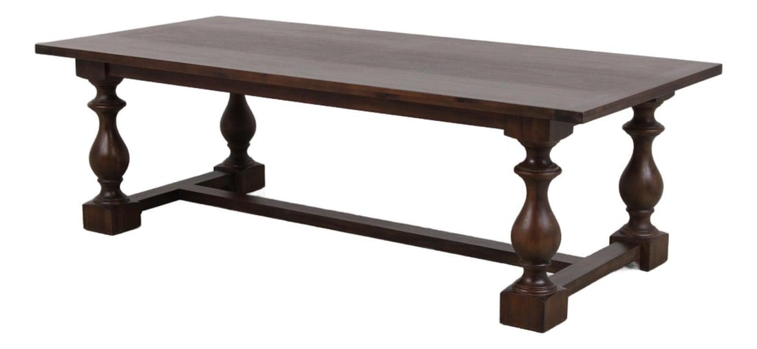 Restoration Hardware Walnut Farmhouse Dining Table 43.5w x 96d x 30h (1 of 10)