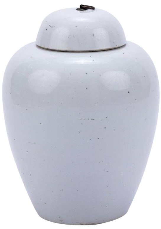 Handmade Busan Porcelain Lidded Jar Asian Antique Style (1 of 1)