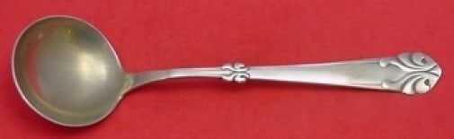 Joh. H. Paulsen Danish Sterling Silver Oyster Ladle Round Bowl 9.5" (1 of 2)