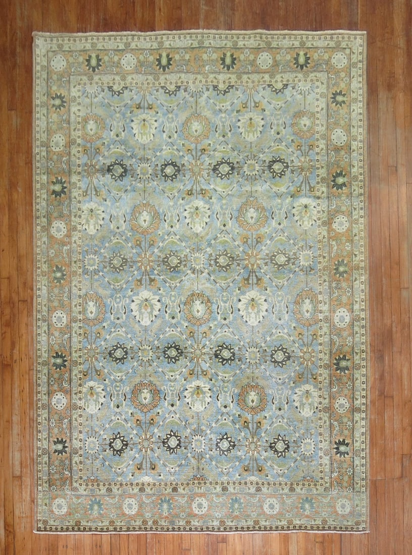 7' 2" x 10' 5" Persian Tabriz Pictorial Room Rug (1 of 7)