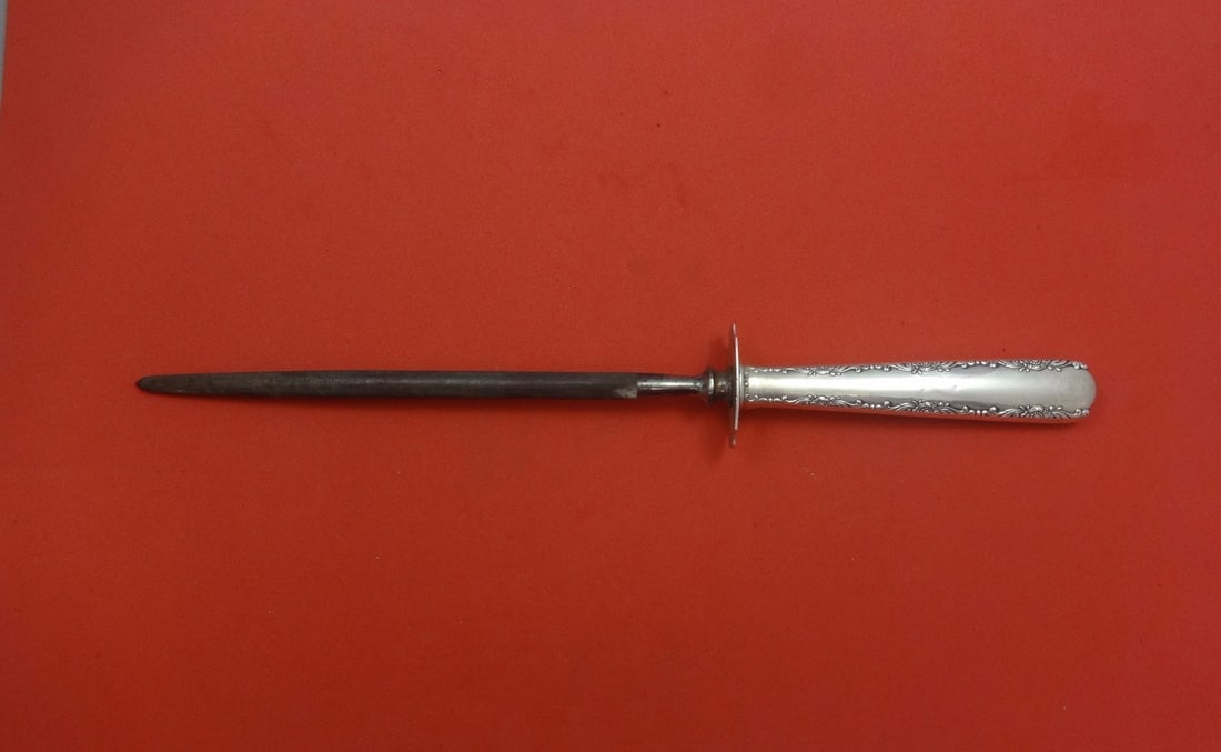 Gorham Camellia Sterling Silver Roast Carving Hone 13 5/8 in (1 of 1)