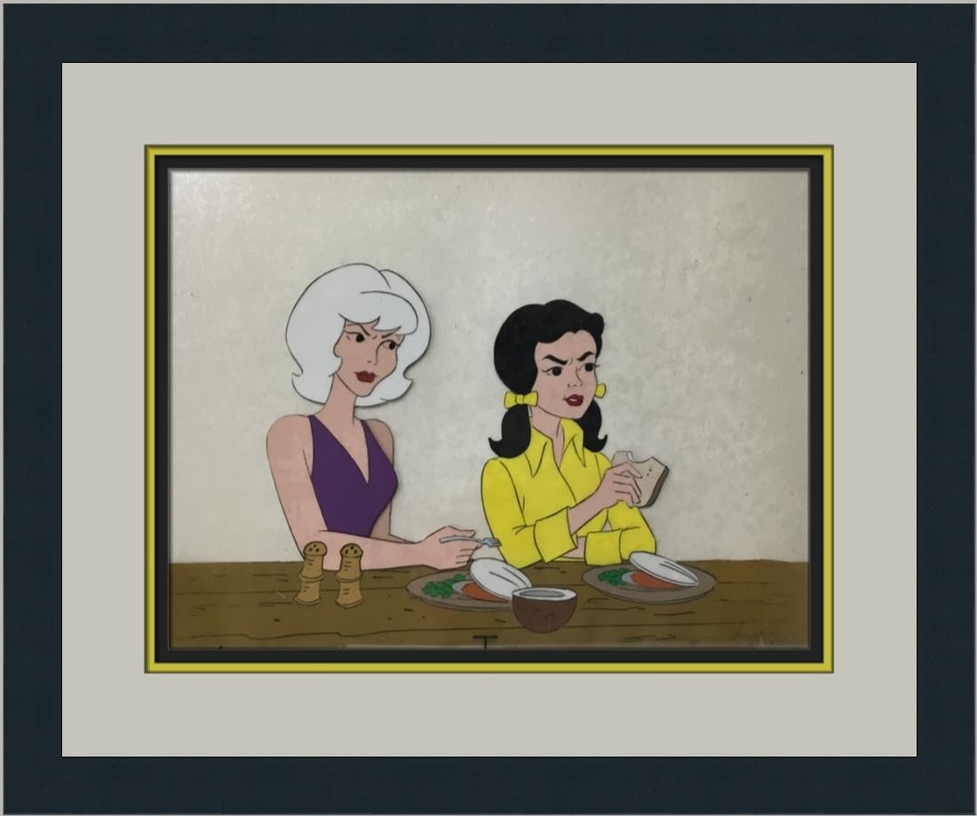 Hand Painted Gilligans Island Production Animation Cel Featuring Mary Anne and Ginger (1 of 5)
