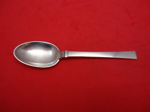 Hans Hansen Bell Sterling Silver 7 Inch Place Soup Spoon: Hans Hansen Bell Sterling Silver 7 Inch Place Soup Spoon This exquisite place soup spoon features the elegant "Bell" pattern by renowned Danish silversmith Hans Hansen. Crafted from high-quality sterl