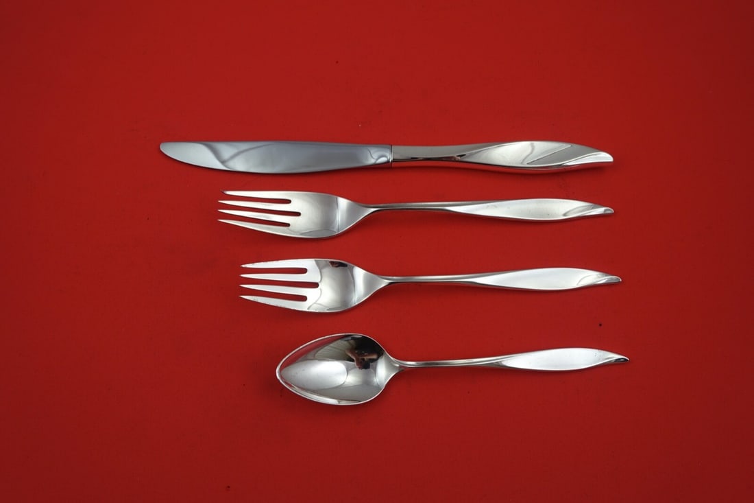 Oneida Vivant Sterling Silver 4 Piece Regular Place Setting (1 of 5)