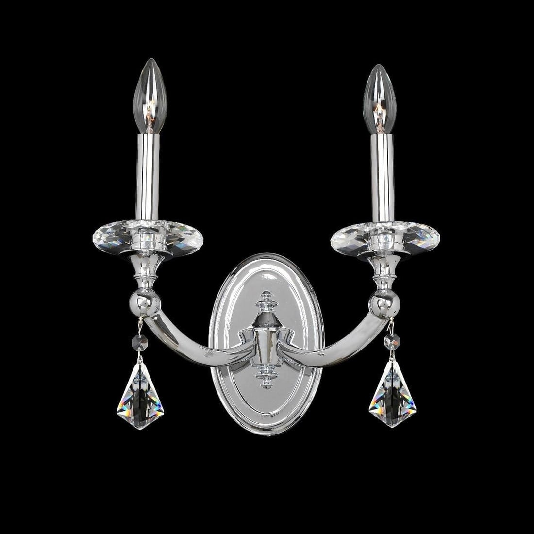 Kalco Floridia Chrome Wall Fixture 2-Light Dimmable Modern Classic: Kalco Floridia Chrome Wall Fixture 2-Light Dimmable Modern Classic Illuminate your space with the Elegant Chrome Floridia Wall Fixture, a stunning blend of modern and classic design. Crafted with soli