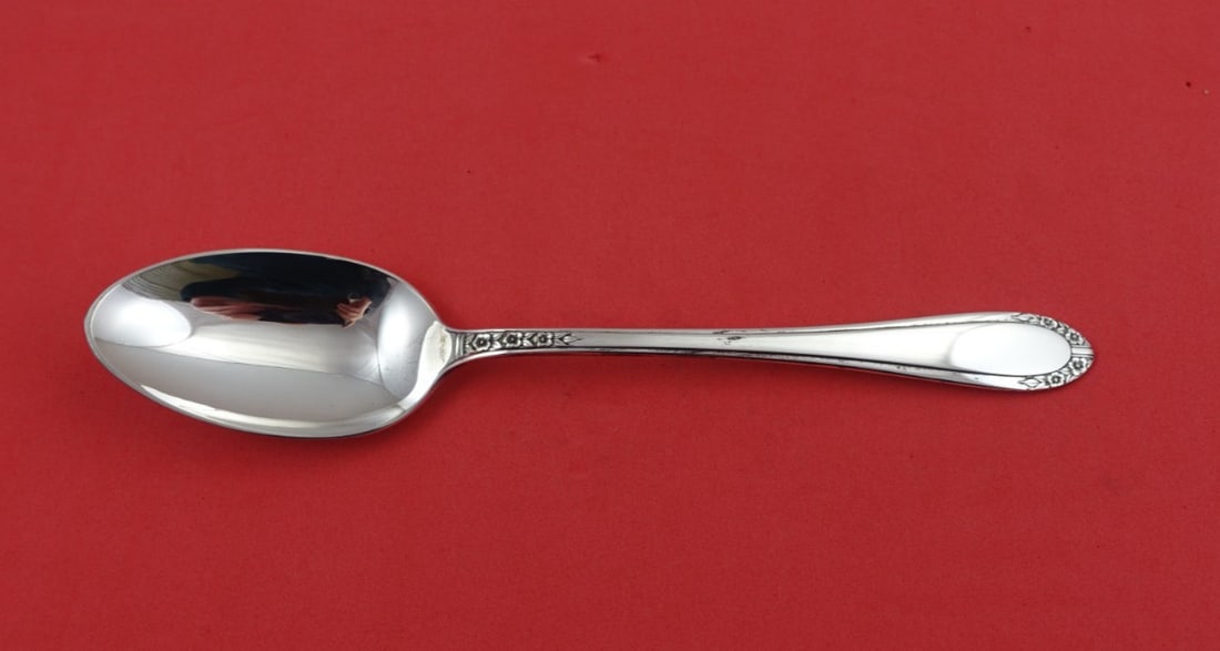 Vintage International Sterling Silver Nosegay Serving Spoon 8 3/8" (1 of 3)