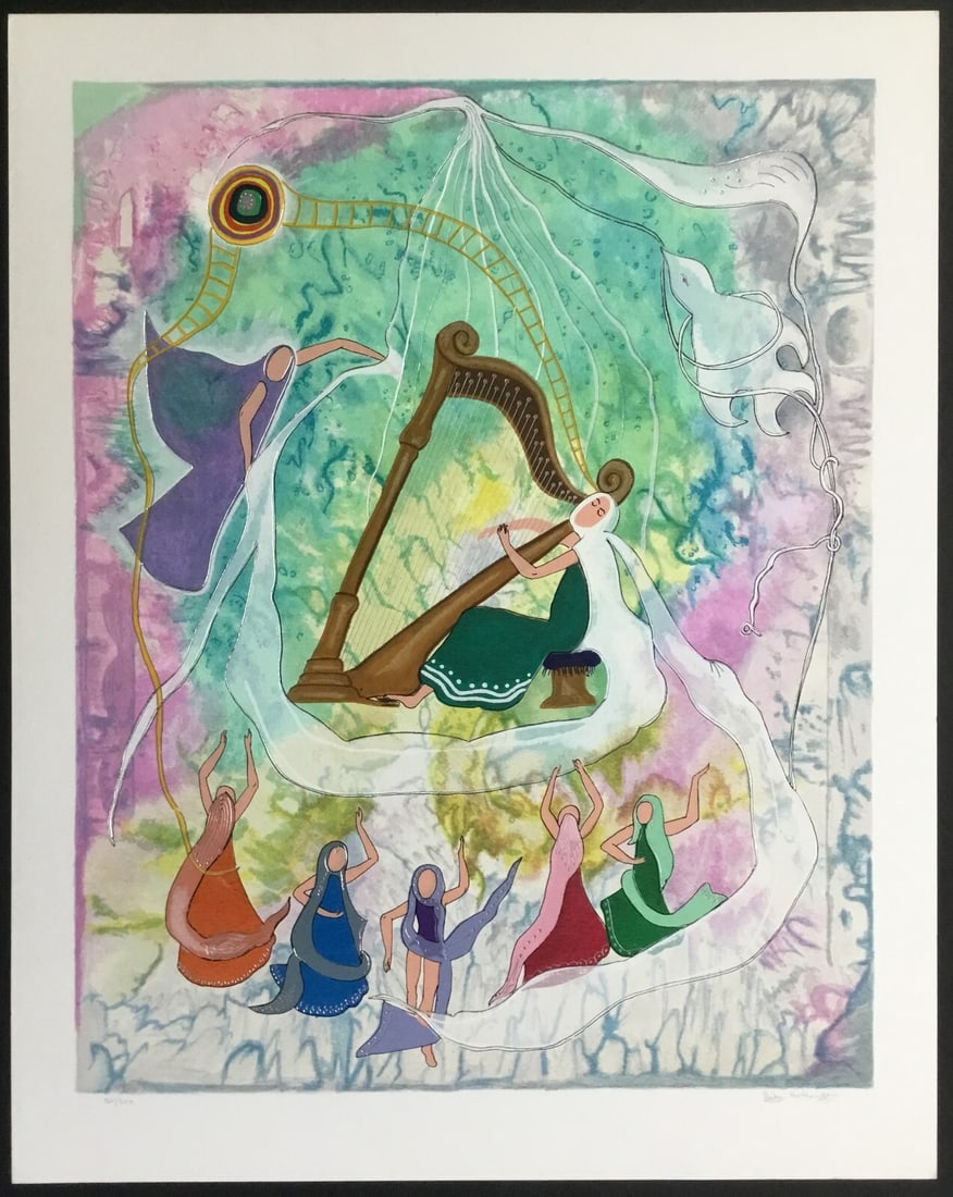 Ricky Rothenberg Heavenly Music L/E Signed Serigraph print (Limited Edition Print) 1980 (1 of 7)