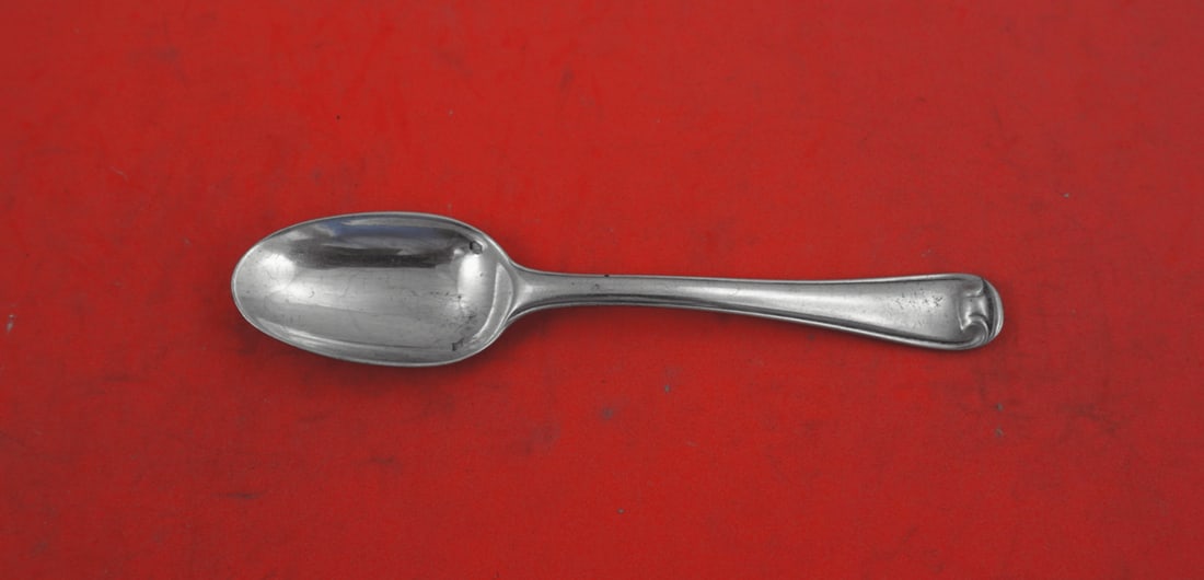 Puiforcat Mazarin Sterling Silver Coffee Spoon 4 7/8 Inches: Puiforcat Mazarin Sterling Silver Coffee Spoon 4 7/8 Inches Enhance your dining experience with this exquisite Mazarin coffee spoon by Puiforcat. Crafted from high-quality sterling silver, this servin