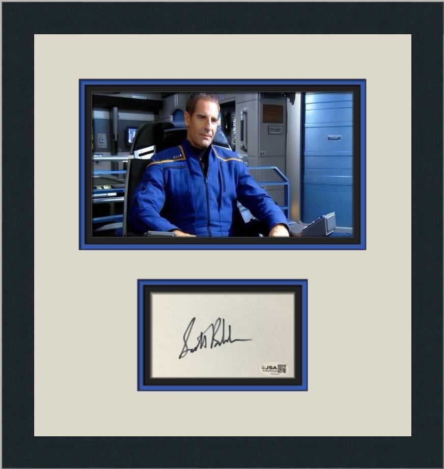 JSA Certified Scott Bakula Cut Signature Framed Star Trek Archer Display (1 of 5)