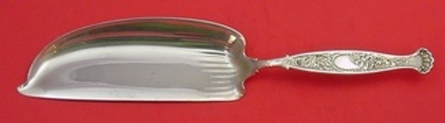 Whiting Hyperion Sterling Silver Crumber 13 Inch: Whiting Hyperion Sterling Silver Crumber 13 Inch This exquisite crumber, measuring 13 inches, features the elegant Hyperion pattern by Whiting. Crafted from high-quality sterling silver, it showcases 