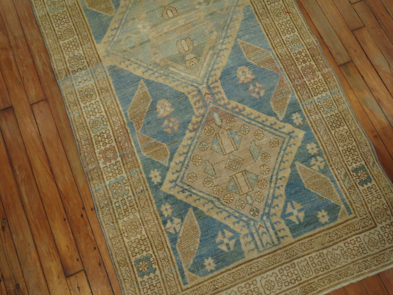 3' x 11' Persian Serab Runner in Ocean Blue (1 of 7)