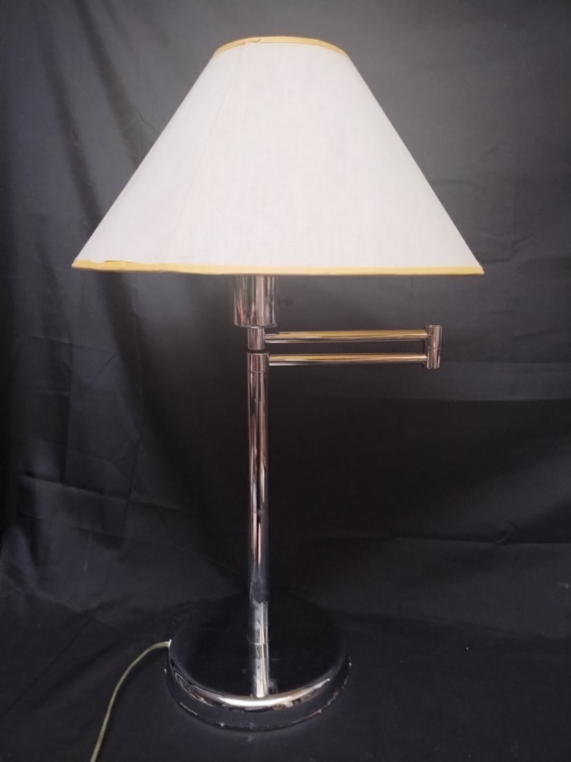 Paul Hansen Jay Spectre Chrome Swing Arm Accent Lamp with Original Shade (1 of 8)