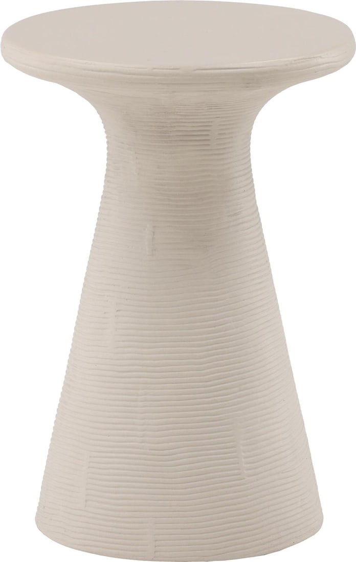 Fania Ivory Lightweight Concrete Outdoor Side Table (1 of 2)