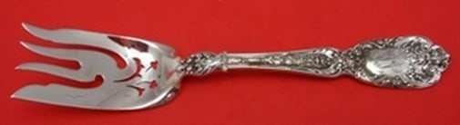 Gorham Florentine Sterling Silver Pierced Serving Fork with Cloves 8 1/2 (1 of 1)