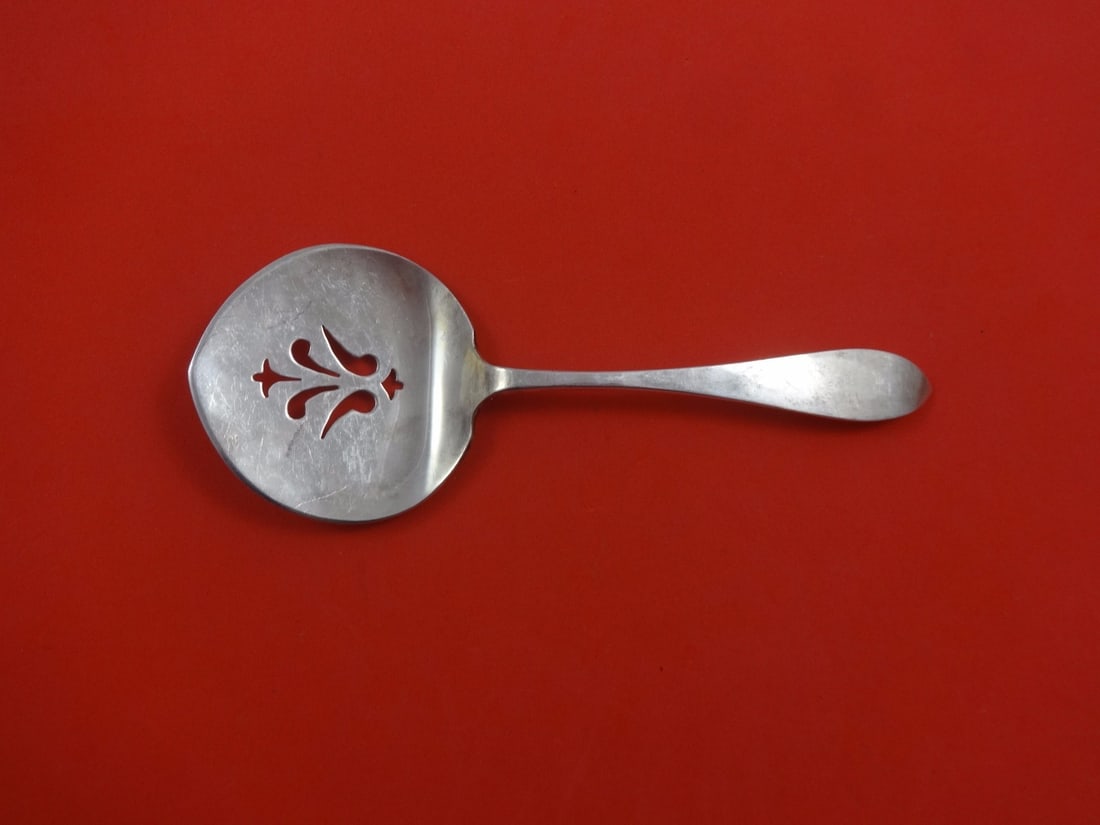 Old Newbury Crafters Sterling Silver 7 Inch Pierced Tomato Server: Old Newbury Crafters Sterling Silver 7 Inch Pierced Tomato Server This exquisite 7-inch pierced tomato server is crafted from high-quality sterling silver by Old Newbury Crafters. Featuring the elegan
