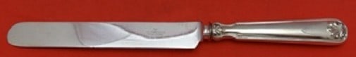 Tiffany and Co Shell and Thread Sterling Silver Dinner Knife 10 1/8": Tiffany and Co Shell and Thread Sterling Silver Dinner Knife 10 1/8" This exquisite dinner knife showcases the classic Shell and Thread pattern by Tiffany & Co., crafted from high-quality sterling sil