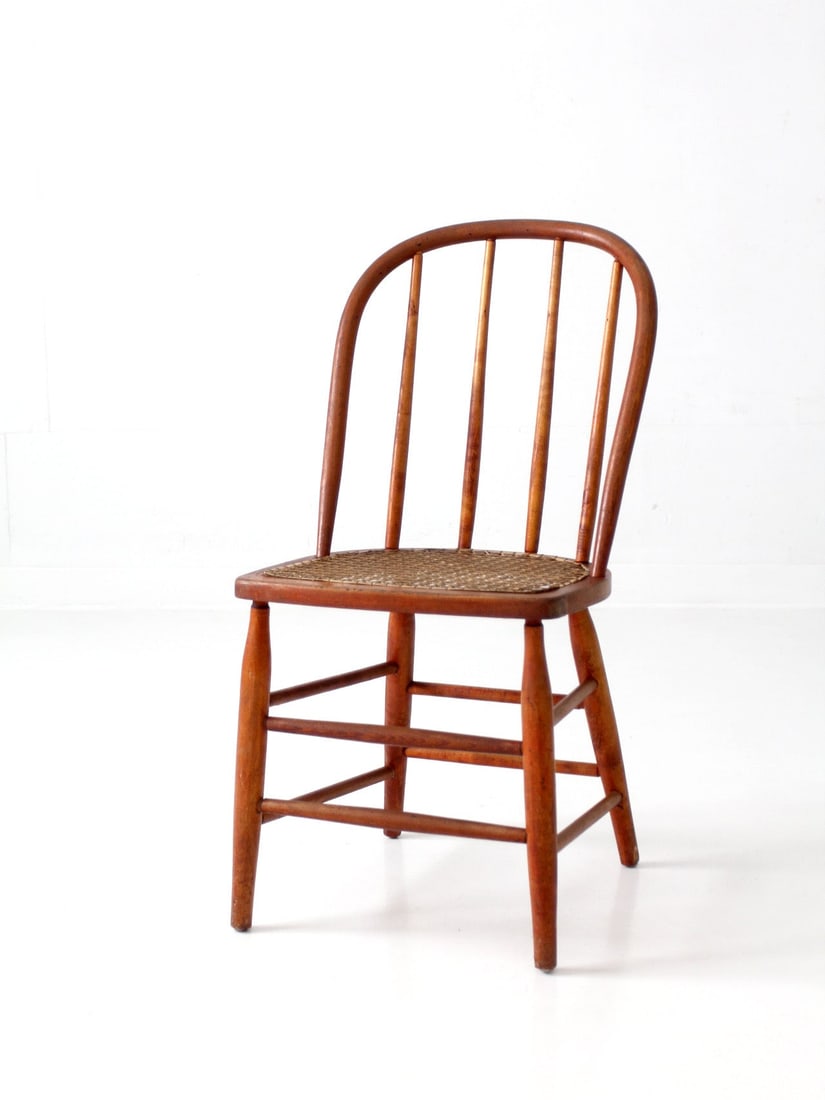 Bow Back Windsor Style Chair with Cane Seat (1 of 13)