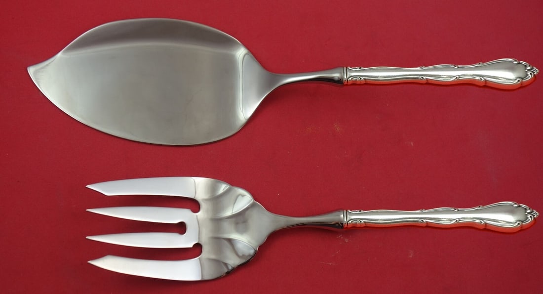 Towle Fontana Sterling Silver Salmon Serving Set 2-Piece Custom Made: Towle Fontana Sterling Silver Salmon Serving Set 2-Piece Custom Made Introducing the Fontana Salmon Serving Set by Towle, crafted from high-quality sterling silver. This exquisite 2-piece set features