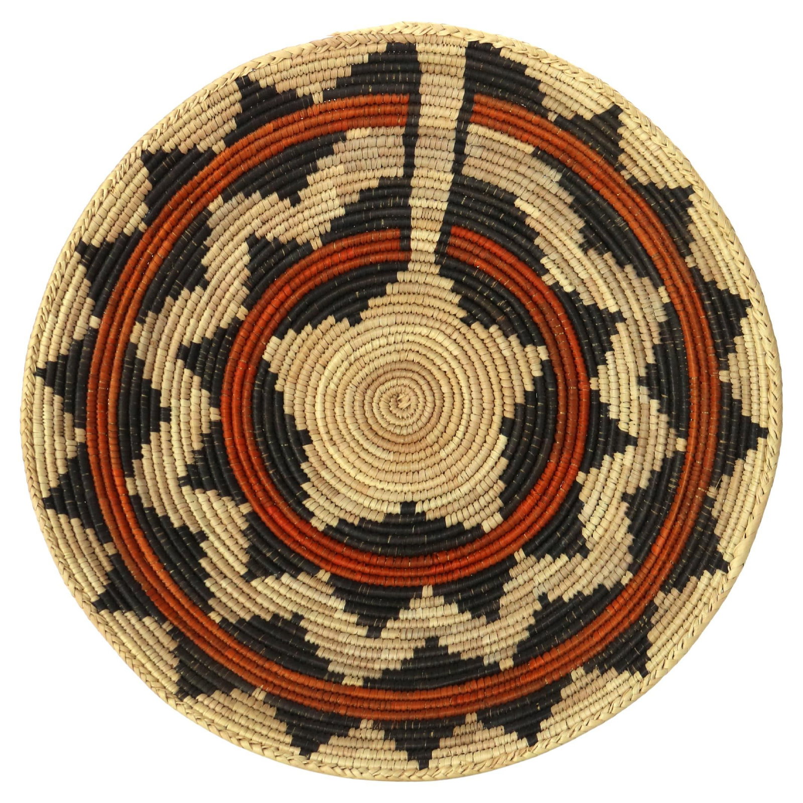 Vintage 20thC Southwest Native American Woven Reed Basket (1 of 8)