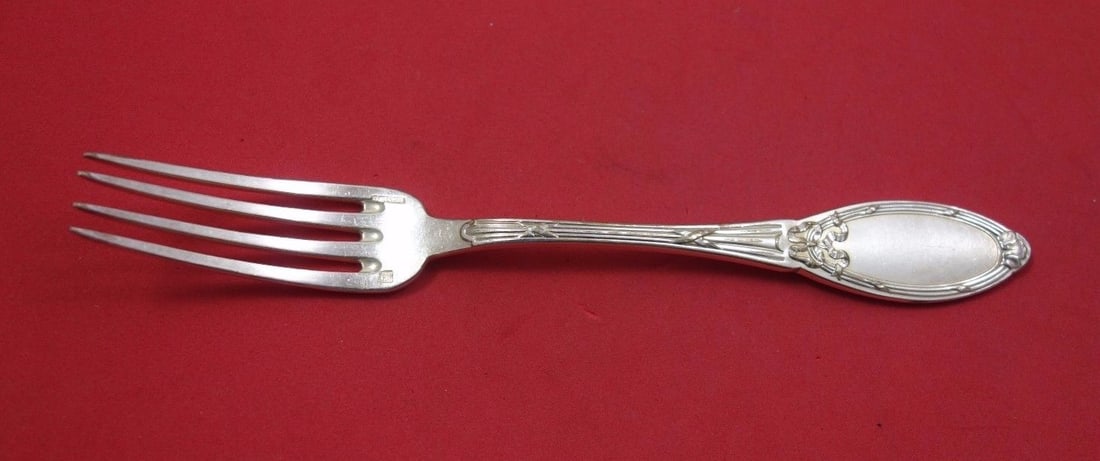 Boulenger Marie Antoinette Sterling Silver Fork 7 Inch: Boulenger Marie Antoinette Sterling Silver Fork 7 Inch This exquisite Marie Antoinette regular fork, crafted by Boulenger, dates back to the period between 1850 and 1899. Made from high-quality sterli