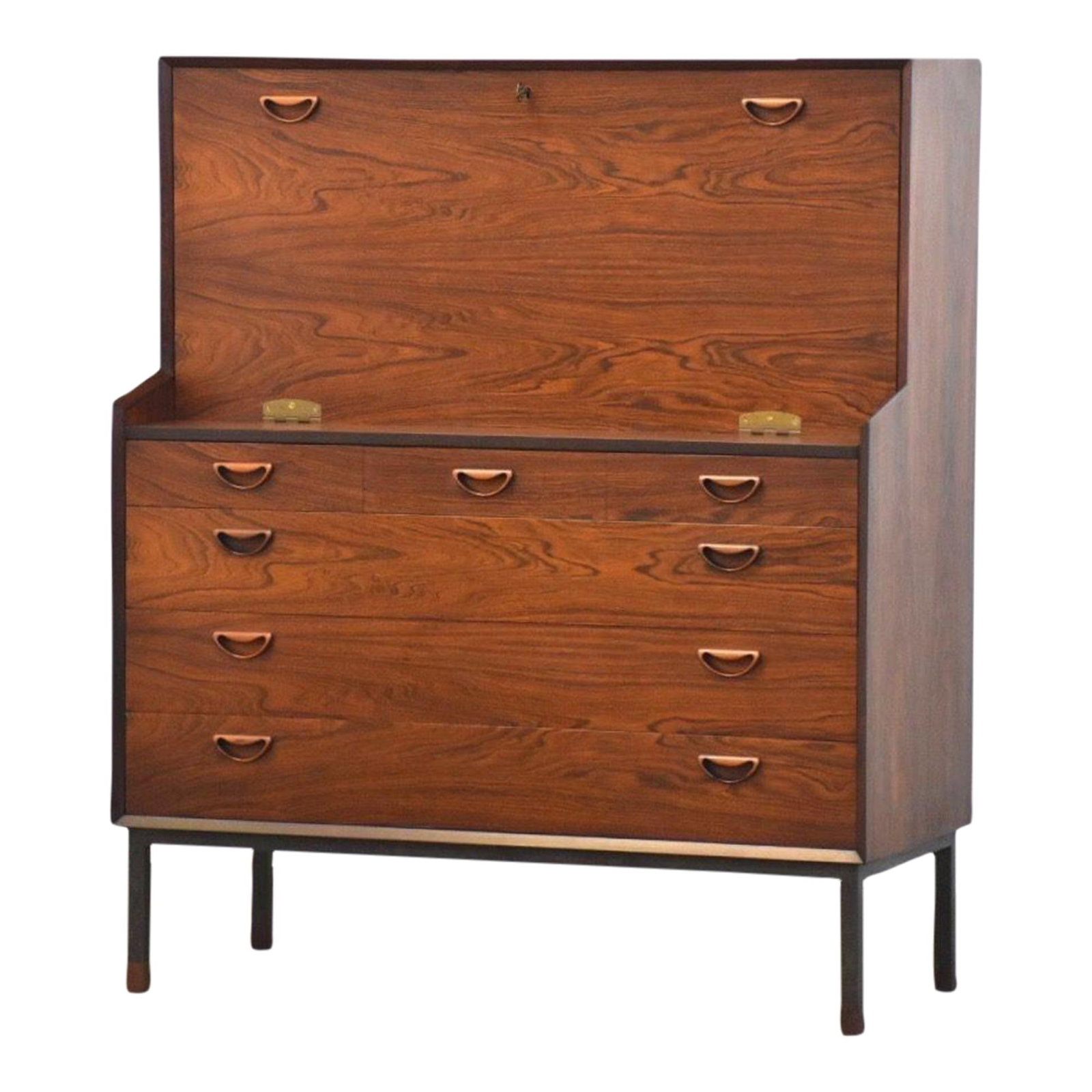 Mid-Century Modern Rosewood Secretary Desk by Hvidt & Molgaard-Nielsen (1 of 9)