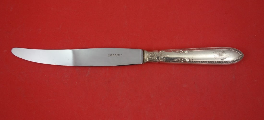 Lapparra & Gabriel of Paris Sterling Hollow Handle Dinner Knife 10 1 8: Lapparra & Gabriel of Paris Sterling Hollow Handle Dinner Knife 10 1 8 This sterling silver dinner knife by Lapparra & Gabriel of Paris features an elegant empire style with swan motifs and a hollow h