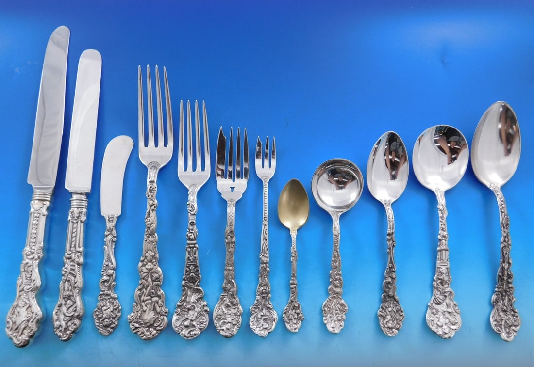 243 Piece Gorham Versailles Sterling Silver Flatware Service for 12 (1 of 14)