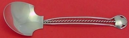 R Sterling Arts and Crafts Sterling Silver Preserve Serving Spoon 7 3/4 (1 of 1)