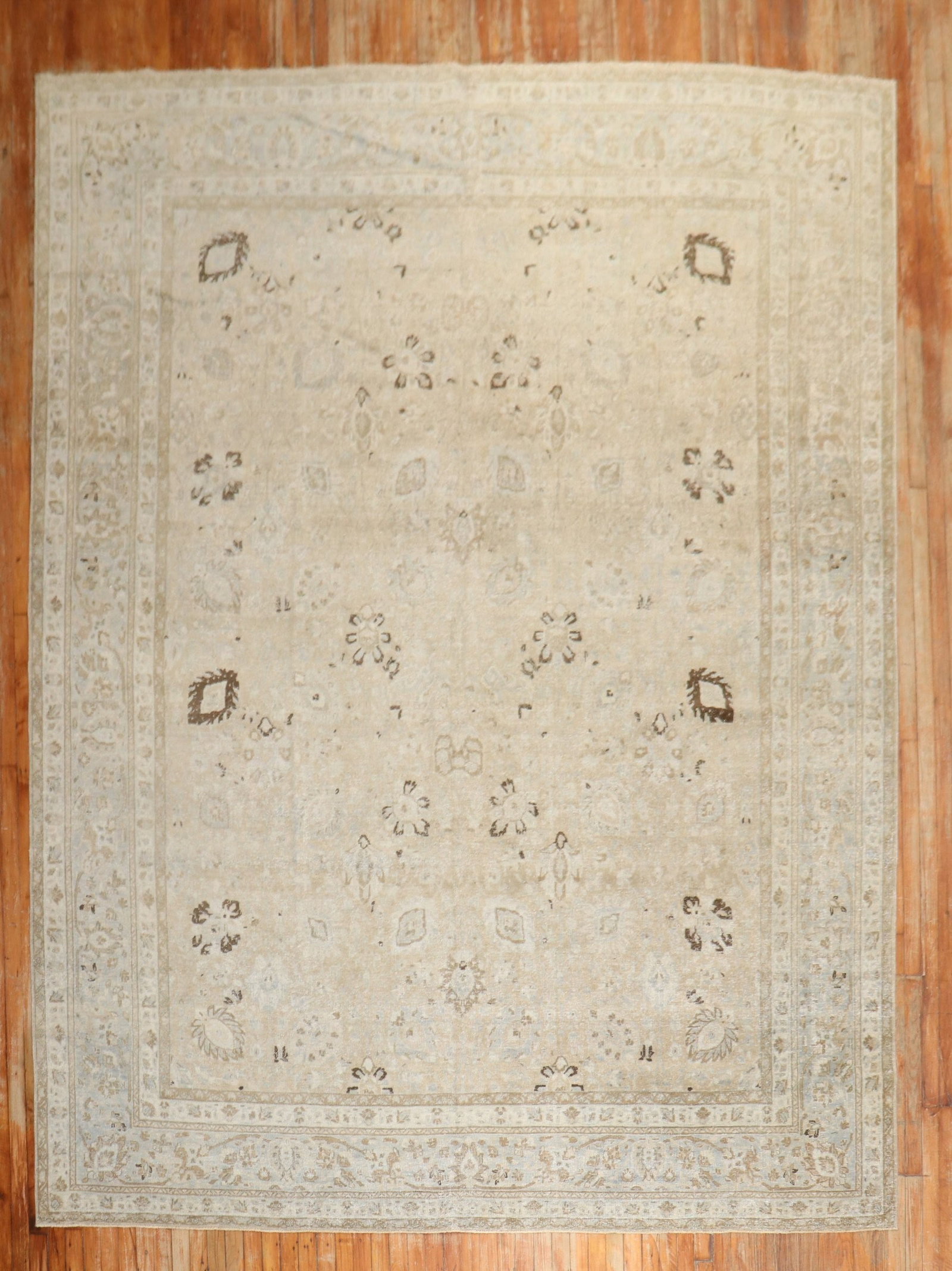 9' 2" x 12' 4" Persian Tabriz Room Carpet Early 20th Century (1 of 7)