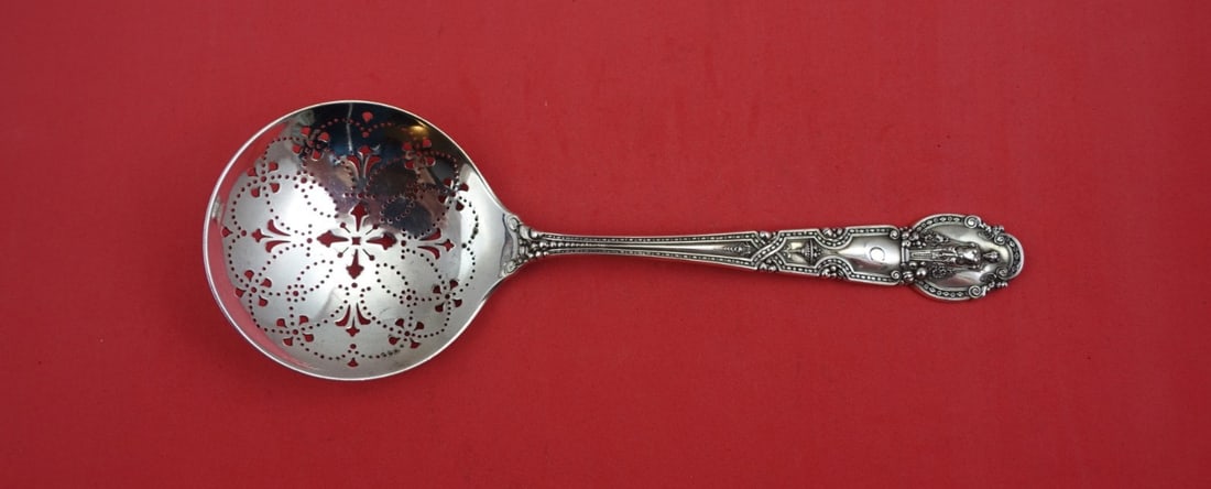 Tiffany & Co. Renaissance Sterling Silver 9" Pea Spoon: Tiffany & Co. Renaissance Sterling Silver 9" Pea Spoon This exquisite 9" Pea Spoon is part of the prestigious Renaissance pattern by Tiffany & Co. Crafted from high-quality sterling silver, this servi