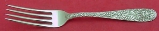 Schofield Hand Chased Rose Sterling Silver Dinner Fork 7.5 Inches: Schofield Hand Chased Rose Sterling Silver Dinner Fork 7.5 Inches This exquisite dinner fork features the elegant Hand Chased Rose pattern, crafted by the renowned maker Schofield. Measuring 7 1/2 inc
