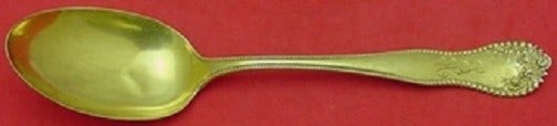 Gorham Lancaster Vermeil Sterling Silver Serving Spoon 8 3/8" (1 of 1)